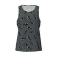 thumbnail image 4 of Easygdp Party Shark Cute Men's Tank Top, Sleeveless Muscle T Shirts, Breathable, Quick-Dry, Loose for Gym, Running, Fitness - Small, 4 of 9