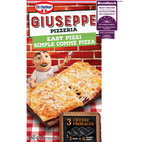 Dr. Oetker Giuseppe Pizzeria simple comme pizza 3 fromages 560 g