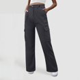 thumbnail image 2 of Pantalones ajustados Gibobby de cintura alta para mujer estilo Retro americano negro XL, 2 of 4