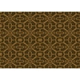 thumbnail image 1 of Ahgly Company Machine Washable Indoor Rectangle Transitional Black Brown Area Rugs, 6' x 9', 1 of 7