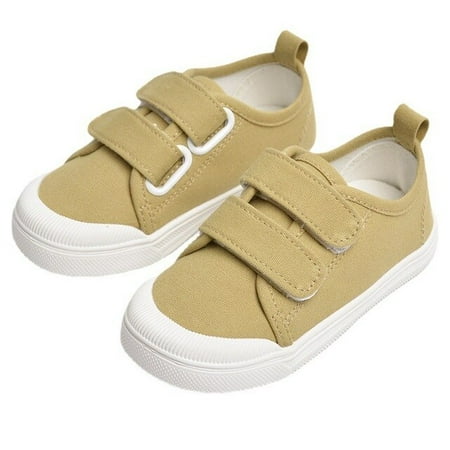 

DancePeanut Autumn Kids Girls Breathable Canvas Shoes Fashion Sneakers Children Boys Hook & Loop Casual Shoes Size 26-30