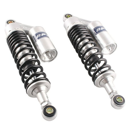 Rear Shocks Absorbers GZYF 2PCS 320mm Motorcycle Rear Shock Absorbers Replacement for Honda Suzuki Kawasaki Scooters Street Bike Silver and Black ()