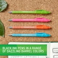 thumbnail image 2 of Paper Mate 2204001 1 mm Medium FlexGrip Ultra Recycled Retractable Ballpoint Pen - Black Ink, Assorted Barrels (1-Dozen), 2 of 5