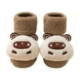 thumbnail image 1 of Boys Girls Socks Soft Warm Mid Crew Toddler Socks Winter Fall Learning To Walk, 1 of 3