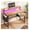 Brown, variant on BoldGear Gaming Desk with LED Lights & 2 Fabric Drawers, 39.4Inch Home Office Computer Desk with Side Pocket & Ergonomic Monitor Stand, Small Space Study Writing Table with Anti-Tip Design,Black