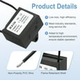 thumbnail image 3 of Uxcell 2 Pcs CBB61 Capacitor, 3.5uF 450V 2-Wire Ceiling Fan Motor Starting Capacitor for Ceiling Fan, Motor Generator, Blower, Exhaust Fan, Black, 3 of 6