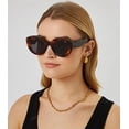 thumbnail image 2 of Gafas de Sol AIEYEZO Grandes con Forma de Ojo de Gato para Mujer en Tartaruga, 2 of 7