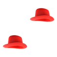 thumbnail image 3 of Guardurnaity Sombrero de copa, accesorio de Cosplay, suministros multiusos para fiestas de adultos, tela no tejida, disfraz de deshierbe resistente Rojo/Adulto/Alto 2piezas, 3 of 6