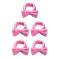 thumbnail image 2 of Minnieouse Diademas Bowknot Stretch Head Band Banda para el sudor ajustable Estilo Headwear Hairband para de cara Running Pink white dot Type2 NO2, 2 of 6
