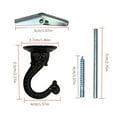 thumbnail image 3 of 2Pcs Multipurpose and Sturdy Metal Hooks for Ceiling and Wall Installation Perfect for Home and Store Decorations, 3 of 8