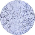 thumbnail image 1 of Ahgly Company Indoor Round Patterned Lavender Blue Area Rugs, 5' Round, 1 of 1