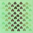 thumbnail image 1 of Ahgly Company Indoor Square Patterned Green Snake Green Area Rugs, 6' Square, 1 of 6