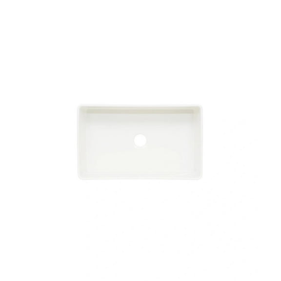 LSFC9F Single Bowl Farmhouse Fireclay Sink White
