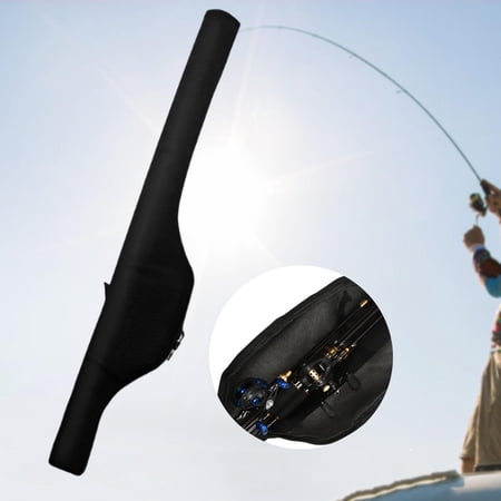 koolsoo Folding Fishing Rod Reel Bag Fishing Rod Carrier Lightweight Spacious Capacity Breathable Reel Friendly Design Wear Resistant 1.2m
