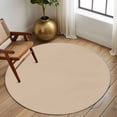 thumbnail image 3 of Non-Slip Rug Pad Rugs Pure Color Colors Of Light Charcoal Round Area Rugs 7Ft Soft Carpet Pads for Living Room Kids Room, Simple Background, 3 of 9