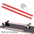 thumbnail image 2 of 1 Paire de Rails de Planche à Roulettes Tête Anti Bosse Planche à Roulettes Accessoires Partie Protéger Bande de Caoutchouc Longboard Partie, 2 of 9