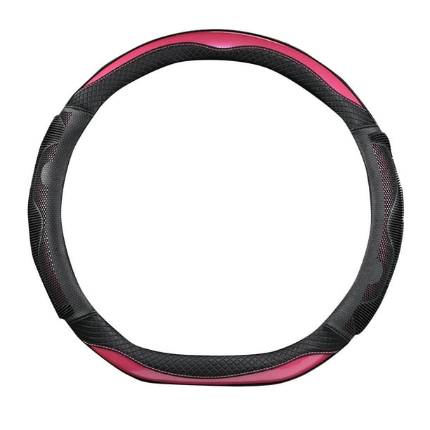 Pisexur Accesorios para coches, Electrónica para cochesFunda para volante de coche con diseño de panal, disponible para hombres y mujeres. Funda para manillar de coche.