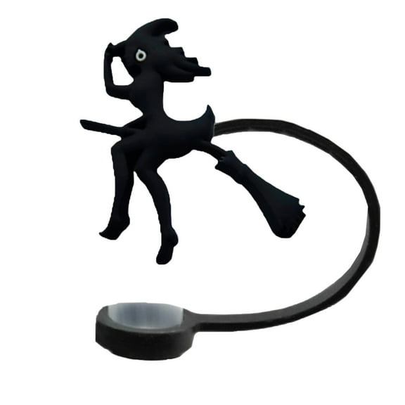 Deeceymbur Silicone Straw Cover Cap Cup toppers for Straw Halloween Straw Cover Straw Decoration Buckle Pvc Stot Glue Straw Plug