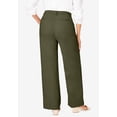 thumbnail image 3 of Jessica London Women's Plus Size Stretch Cotton Chino Wide-Leg Trouser, 3 of 5