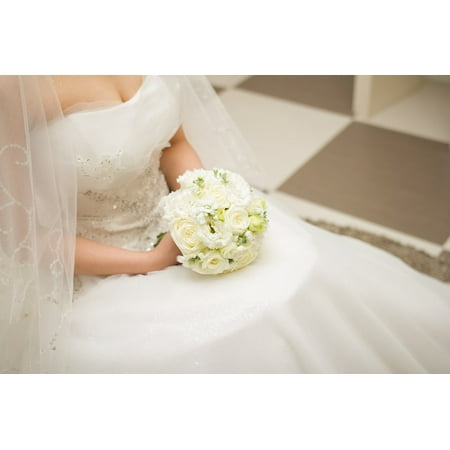 Laminated Poster Priest Bouquet Marriage Wedding Poster