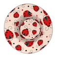 thumbnail image 4 of Kll Red Ladybug Bucket Hat For Women Men Packable Travel Beach Sun Hat Outdoor Rave Accessories Reflective Fisherman Cap, 4 of 9