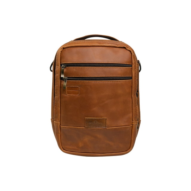 CROSSBODY MIEL CON DOS CIERRES AL FRENTE