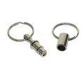 thumbnail image 4 of Termina llaveros para hombres Hombres Turismo al aire libre Snap Snap Soporte de bloqueo rápido Pull-APART Steel-Apart Cinturones plateados Llaveros 12 paquetes Vogacara HA011203-00, 4 of 7