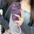 thumbnail image 1 of iPhone 11 12 13 14 Plus PRO MAX 14 iPhone14Pro Mariposa Morada Con Anillo Funda Blanda, 1 of 3