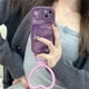 thumbnail image 1 of iPhone 11 12 13 14 Plus PRO MAX 14 iPhone14Pro Mariposa Morada Con Anillo Funda Blanda, 1 of 3