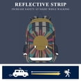 thumbnail image 5 of FORMRS Unisex School Backpack 17" Student Travel Bag with Laptop Compartment, Geometric Sun, 5 of 7