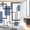 Blue, variant on Black and White Shower Curtain Geometric Grey and Black Modern Abstract Shower Curtains for Mens Bathroom Decor Bath Curtain,72"x72"