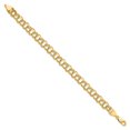 thumbnail image 2 of 10k Yellow Gold Bracelet Charm mm 8 in Solid Double Link, 2 of 4