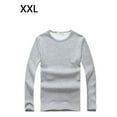 thumbnail image 2 of Minnieouse Top básico para hombre, ropa interior cálida de manga larga con cuello redondo, Base para clima frío, ropa de Color sólido, Jersey, Camisetas XXL Gris Espesar, 2 of 6