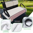 thumbnail image 5 of Golf Cart Seat Covers for 2 Seater,Pink Geometric Microfiber Cart Seat Towel Blanket,Modern Beige Color Block Black Lines Art Absorbent NonSlip Bench Seats Protector for Golf Course 51"x31", 5 of 9