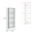 thumbnail image 5 of Living Room Cabinets Lainor 3 Piece Home Bookcase set, 74" Wide with 13 Shelves , Living Room Set Set White,Metal Cabinets, 5 of 6