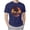 Navy, variant on Men's Casual T-Shirt Short Sleeve Regular Fit Crewneck Tee Summer Graphic Tops Dark Gray,2XL