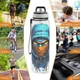 thumbnail image 7 of Character Pattern 32oz Water Bottles with Straw Tritan Leakproof Sports Bottle BPA Free Clear for Fitness Gym Swimming Cycling, 7 of 7