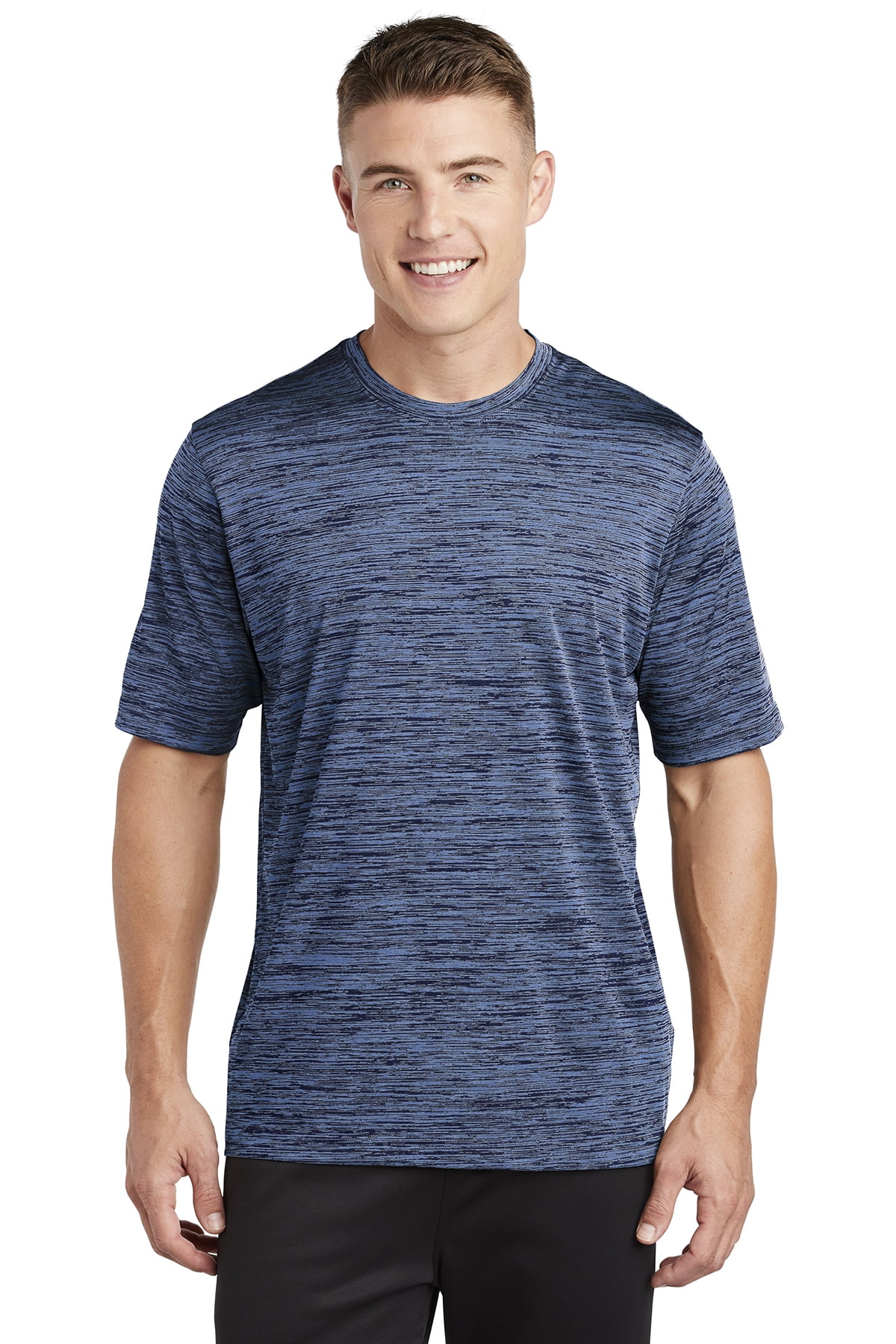 SportTek SportTek Men's PosiCharge Tee, Carolina Blue True Navy