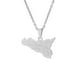 thumbnail image 1 of Guardurnaity Collar de acero inoxidable con mapa de Sicilia, elegante, decorativo, para viajar, citas, fotografía, gargantilla, colgante, regalo de Type1 NO1, 1 of 6