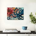thumbnail image 4 of Acheng Modern Canvas Artwork Cartoon Octopus Pattern Canvas Wall Art for Living Room Bedroom Home Décor Ready to Hang 20x16inch, 4 of 6