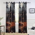 thumbnail image 6 of Coolnut Blackout Curtain Black Out Window Cover for Bedroom Living Room 84 inches Length Bathroom Window Curtain Grommet Window Curtains Privacy Protect Room Darkening Single Panel Curtain, 6 of 7