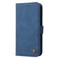 thumbnail image 4 of SaniMore Case for Samsung Galaxy S23 Plus 6.6" 2023, Wrist/Crossbody Strap,Retro PU Leather Anti-scratch Card Slots Cash Pocket Kickstand Shockproof Anti-drop Wallet Business Cover, Blue, 4 of 11