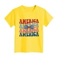 thumbnail image 4 of TOWED22 Boys Girls Graphic 4th of July Shirts Funny American Flag Tshirts Kids Short Sleeve Tees 5-12 Years（Yellow,13-14 Y）, 4 of 4