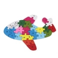 thumbnail image 1 of Wood Transportation Vehicle Puzzle Blocks Kids Jigsaw Educational Toy (D), 1 of 7