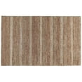thumbnail image 2 of Ryan 8 x 10 Area Rug, Handwoven Stripes, Brown Cotton and Jute Fabric, 2 of 5