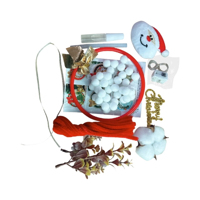 XWSHYW Decoraciones Navideñas Regalo de Navidad Diy En Corona de Luces, Escaparate Familiar, Decoración Navideña, Accesorios para El Coche, Colgantes
