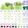 thumbnail image 3 of Hogleaql Scrubs Set for Women V Neck Plus Short Sleeve Jogger Suits with Multi Pockets Nurse Tops & Cargo Pant Medical Nursing Uniform Casual Workwear Scrub Sets Light Purple 2XL, 3 of 5