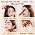 thumbnail image 3 of Natural Wood Multi-Functional Meridian Massage Comb for Head, Face, and Neck - Relieve Fatigue and Improve Blood Circulation, 7-Prong Design, Ergonomic Handheld Massage Tool, Brown, 3 of 6