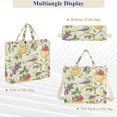 thumbnail image 6 of FORMRS Womens Corduroy Tote Bag Crossbody Shoulder Handbag with Pocket, Birds with Strawberries, 6 of 7