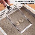 thumbnail image 3 of Trayknick Cat Litter Shovel Quick Sand Leak Increased Surface with Hanging Hole Easy Storage Anti-rust Time-saving Minimalistic Stainless Steel Cat Litter Scooper Cat Supplies Stainless Steel, 3 of 13